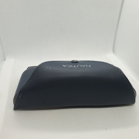 Nautica Blue Glasses Case with Gray Lining - Picture 3 of 6